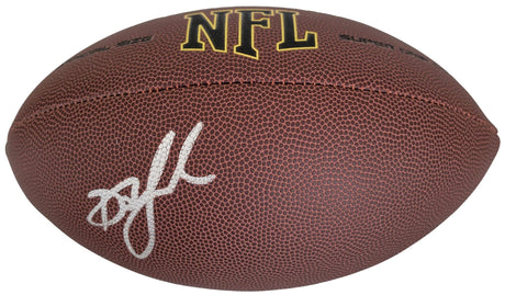 Drake London Atlanta Falcons USC Trojans signed NFL football proof COA autographed