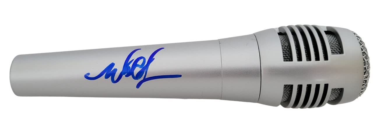 Mark Hoppus Blink 182 signed microphone autographed mic COA exact proof STAR