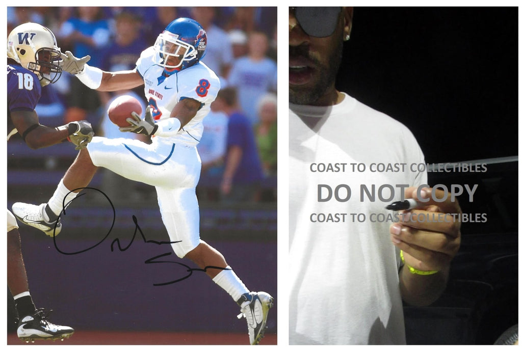 Orlando Scandrick signed Boise State Broncos 8x10 football photo COA Proof autographed