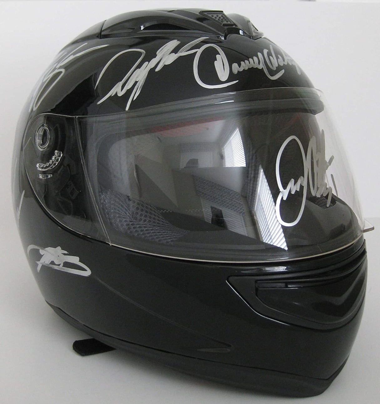 Nascar Drivers signed full size helmet Johnson,Keselowski,Logano + more proof