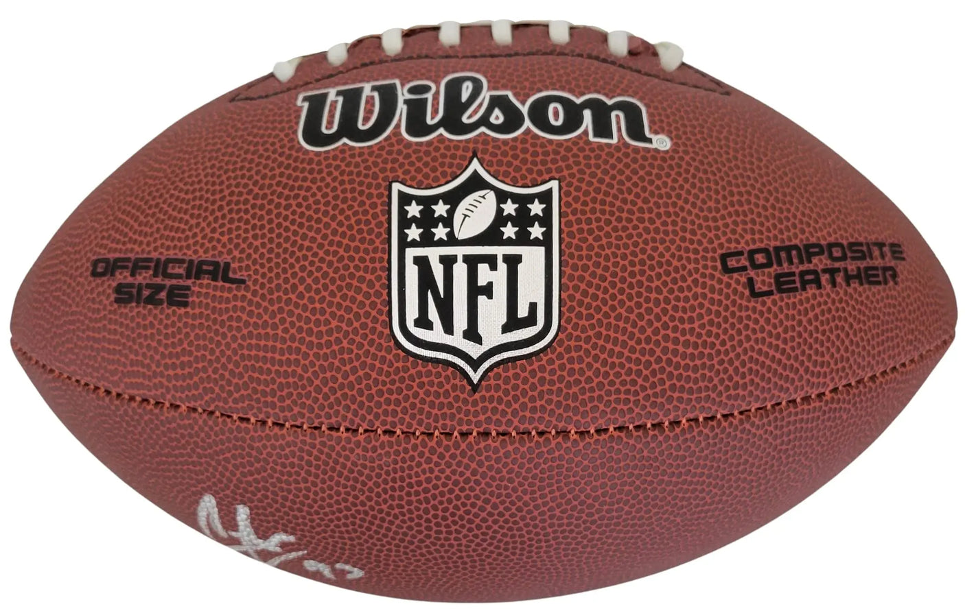 Calais Campbell Falcons Cardinals Jags signed NFL football proof COA autographed