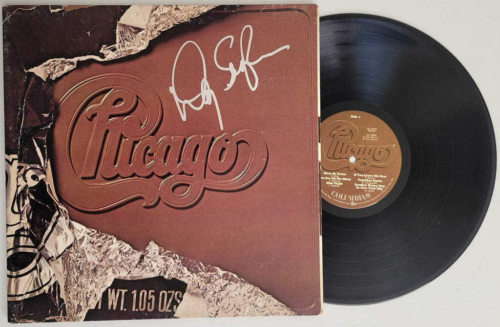 Danny Seraphine signed Chicago X album vinyl record COA exact proof autographed STAR
