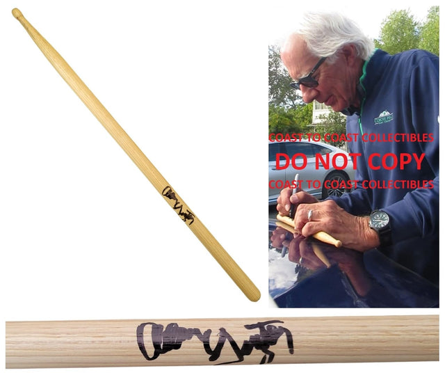 Alan Gratzer REO Speedwagon Drummer Signed Drumstick COA Proof Autographed