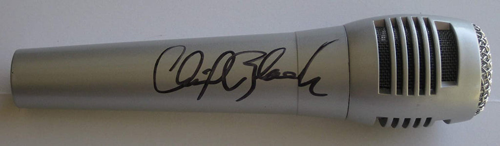 Clint Black country music signer signed mic microphone proof Beckett COA star autograph