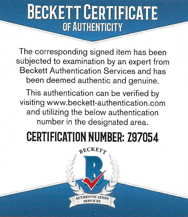 Adam Oates Red Wings Blues Bruins Oilers signed Hockey Puck proof Beckett COA