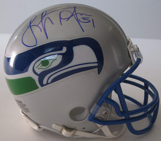 Lofa Tatupu signed autographed Seahawks mini football helmet proof Beckett COA