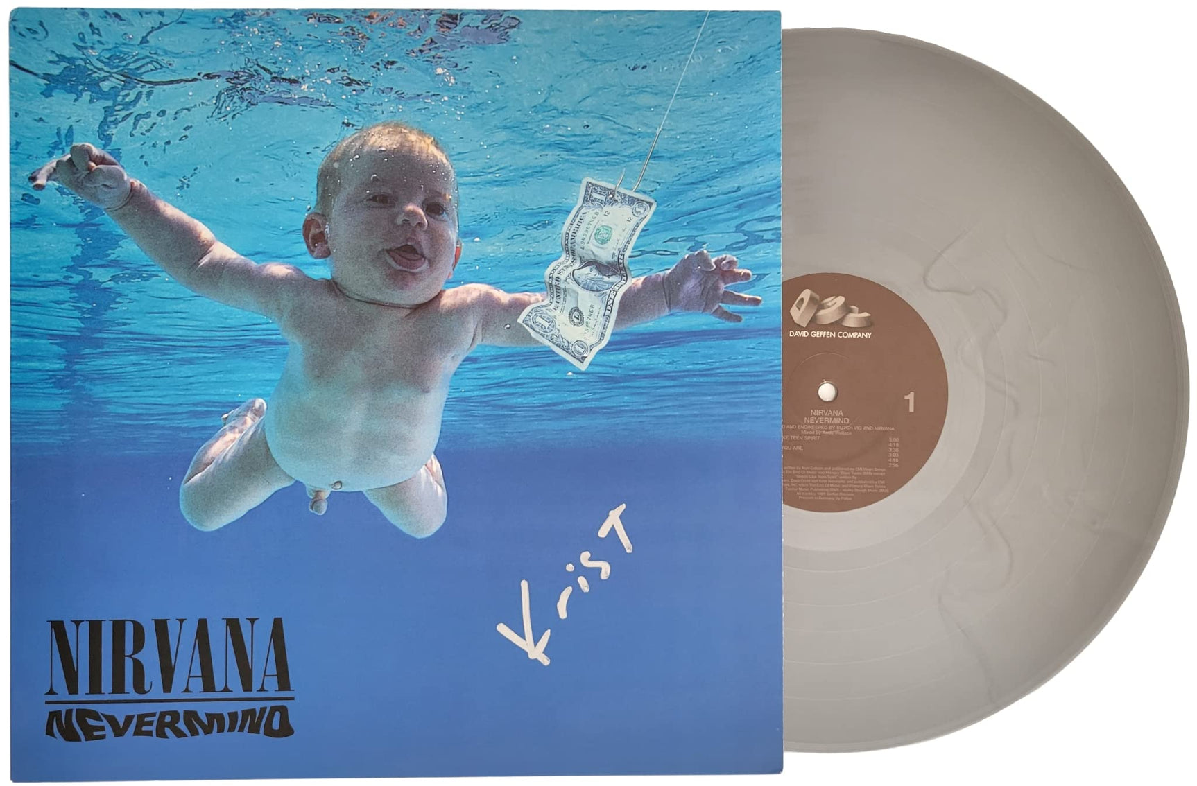 Krist Novoselic signed Nirvana Nevermind album, vinyl COA proof autographed STAR