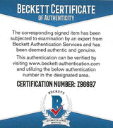 Teddy Bridgewater Panthers Broncos Vikings signed Duke football proof Beckett COA