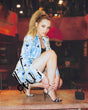 Hunter King actress signed,autographed 8x10 Photo, exact Proof COA. star