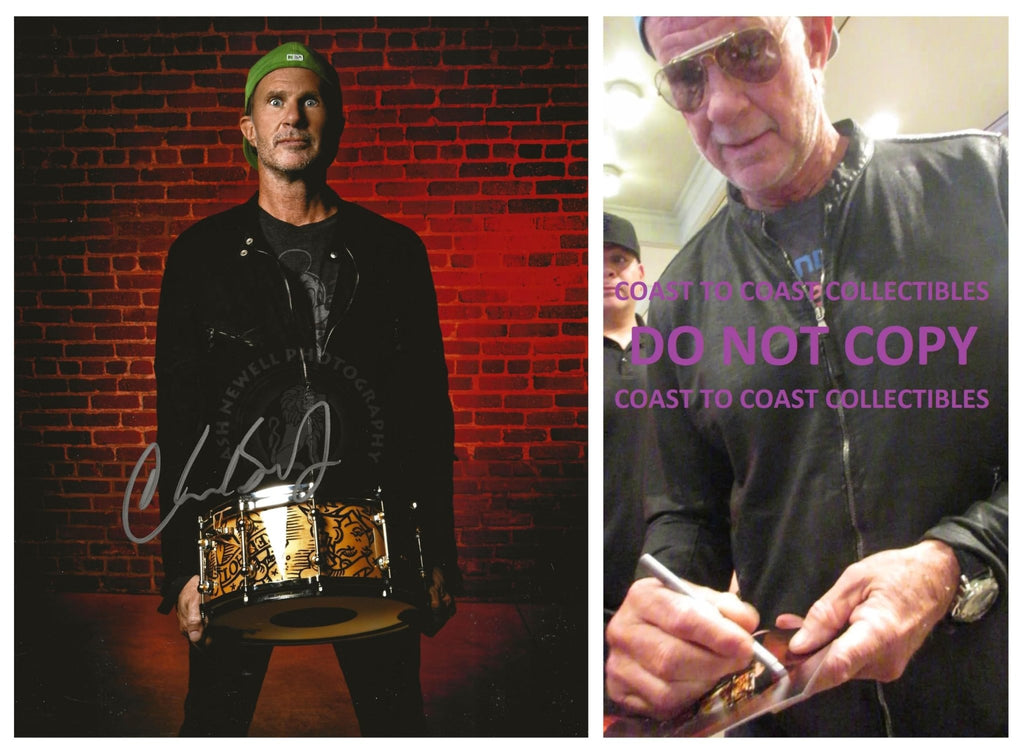 Chad Smith Red Hot Chili Peppers Drummer signed 8x10 photo COA Proof autographed.. STAR.