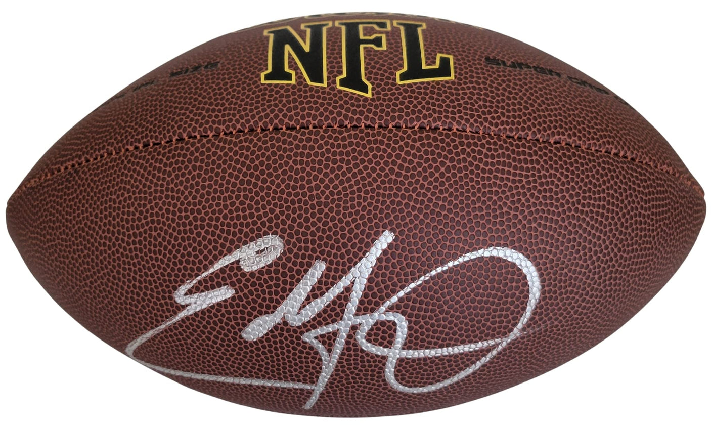 Eddie George Tennessee Titans Ohio State signed NFL football proof COA autographed
