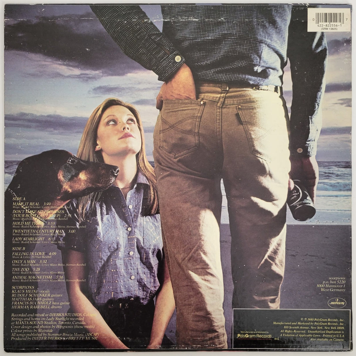 Klaus Meine Rudolf Schenker signed Scorpions Animal Magnetism album COA proof star