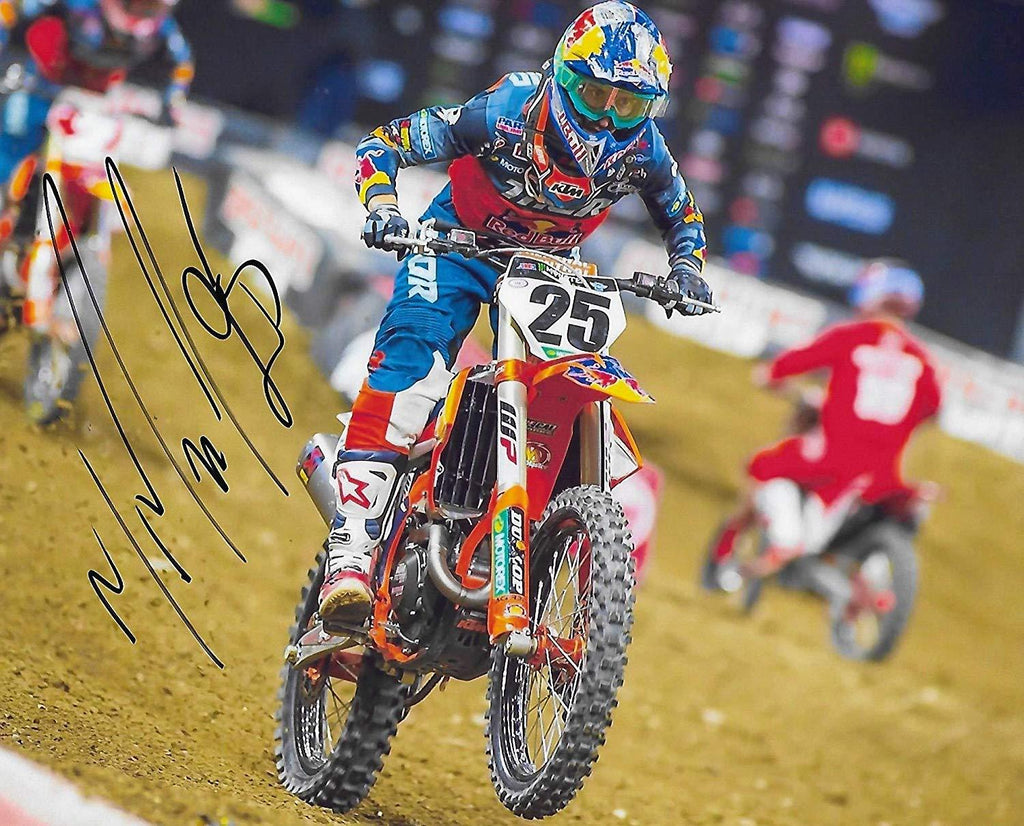 Marvin Musquin supercross, motocross, signed autographed 8x10 photo,proof COA.