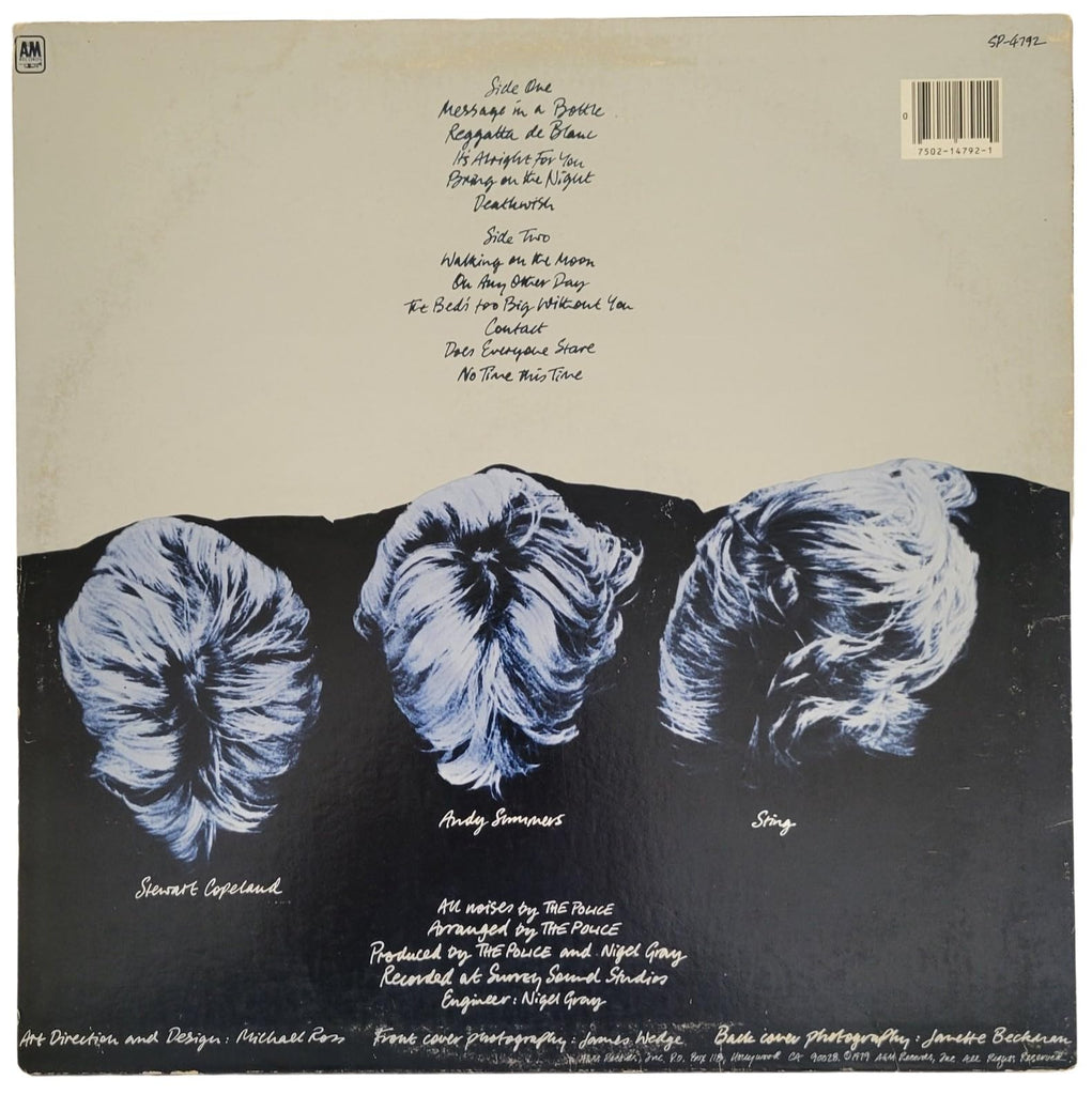 Andy Summers Signed The Police Reggatta de Blanc Album COA Proof Autographed Vinyl