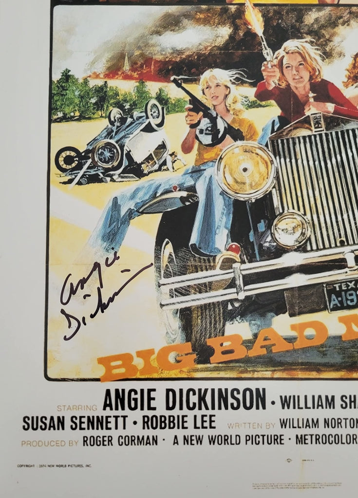 Angie Dickinson Tom Skerritt signed 12x18 Big Bad Mama movie photo poster COA proof STAR