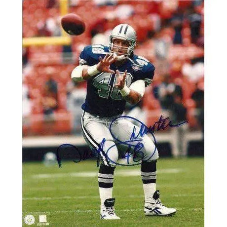 Daryl Johnston, Moose, Dallas Cowboys, Syracuse, Signed, Autographed, 8x10 Photo, Coa, Rare Hard Photo to Find