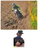 Dylan Ferrandis supercross motocross racer signed 8x10 photo COA proof autographed.