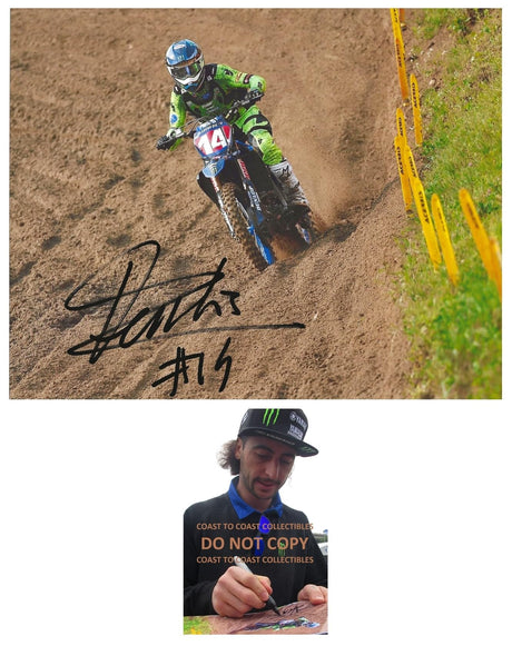 Dylan Ferrandis supercross motocross racer signed 8x10 photo COA proof autographed.