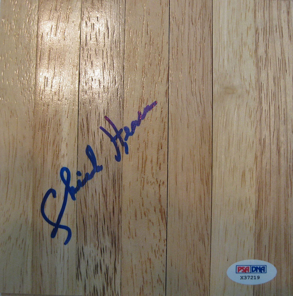 Chick Hearn Los Angeles Lakers signed autographed basketball floorboard proof LA PSA DNA