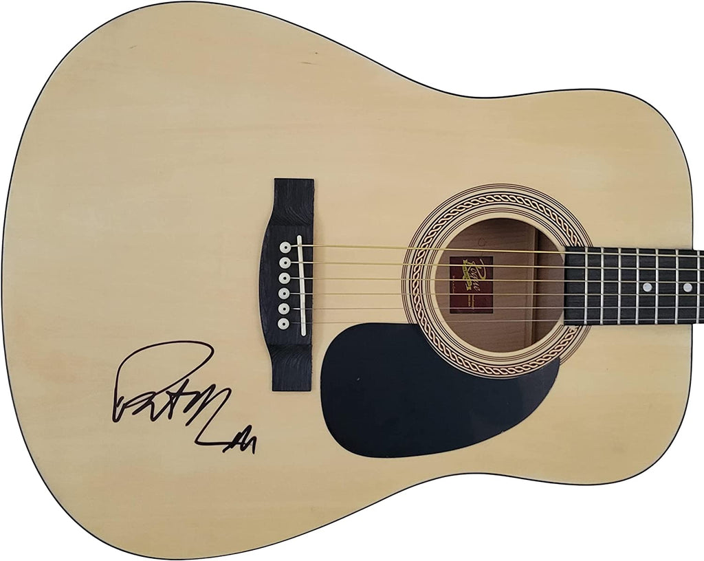 Patrick Monahan Train signed acoustic guitar COA exact proof star autographed