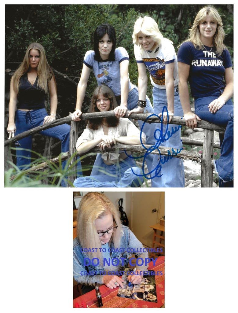 Cherie Currie The Runaways singer signed 8x10 photo COA proof autographed, STAR..