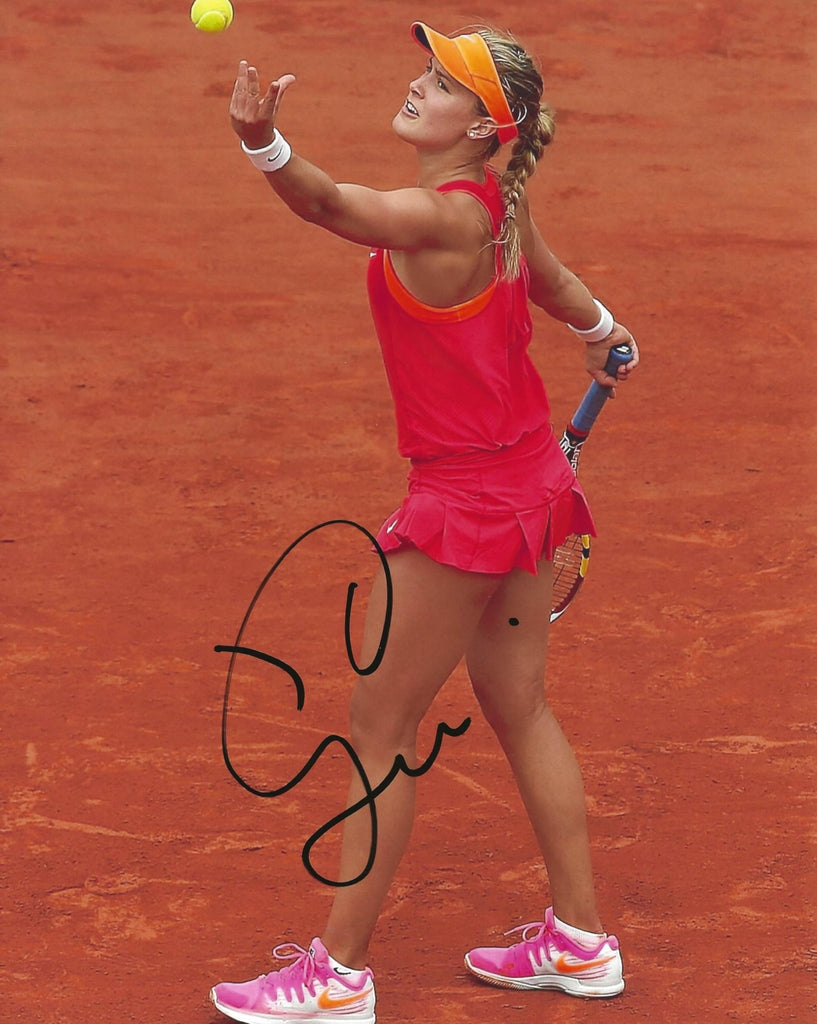 Genie Bouchard signed Tennis 8x10 photo proof COA autographed.