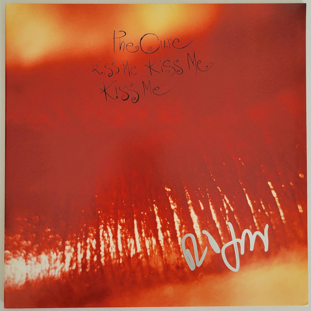 Robert Smith signed The Cure Kiss Me, Kiss Me, Kiss Me album, Vinyl Record COA proof Star