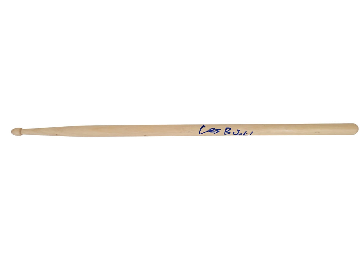 Les Binks Judas Priest drummer signed Drumstick COA exact proof Rare autographed star
