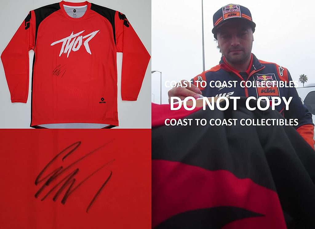 Cooper Webb Supercross motocross signed Thor jersey proof COA autographed