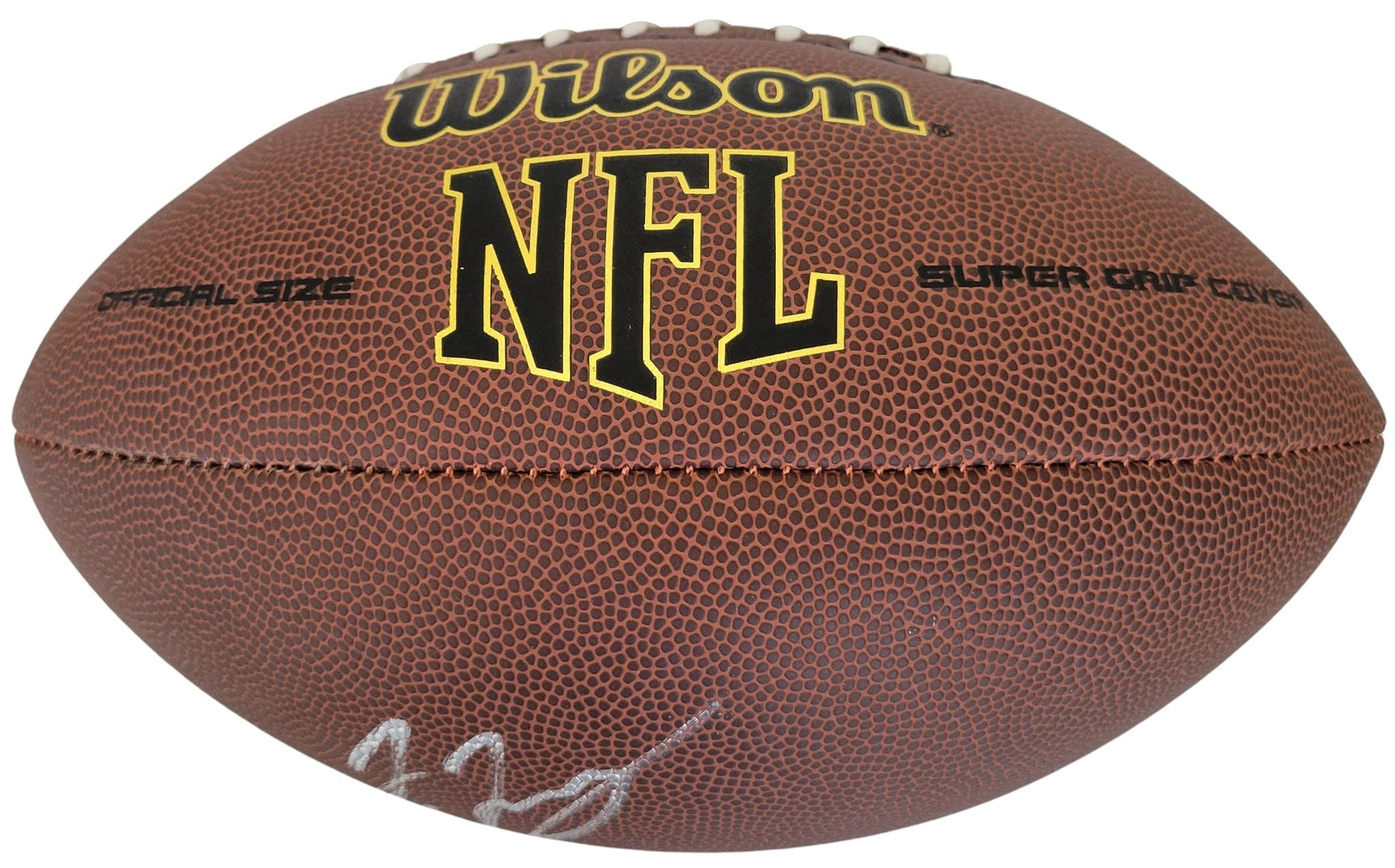 Jerry Jeudy Denver Broncos Alabama signed NFL football proof COA autographed