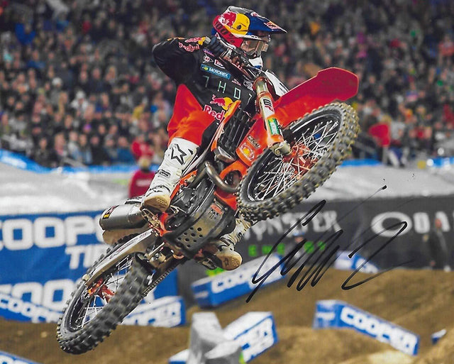 Cooper Webb, Supercross, Motocross, signed, autographed, 8x10 photo, COA with proof photo.