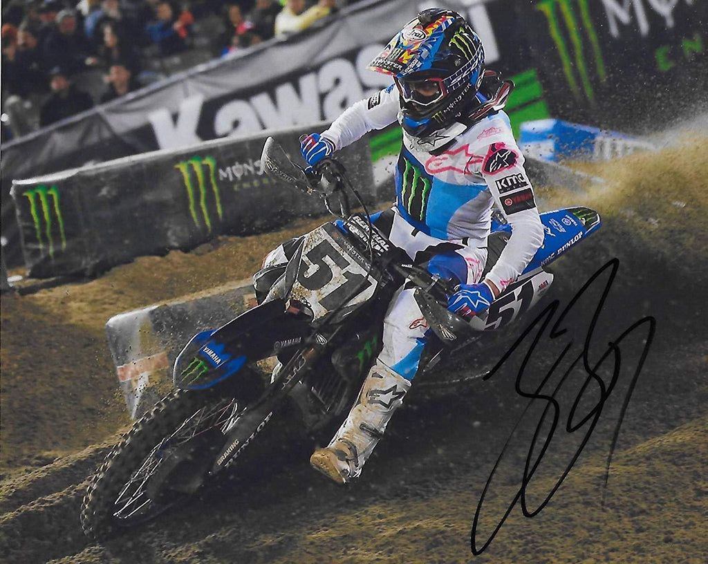 Justin Barcia supercross, motocross signed, autographed, 8x10 photo,proof COA.