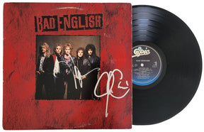 Neal Schon Jonathan Cain signed Bad English album proof autographed Vinyl Record