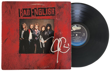 Neal Schon Jonathan Cain signed Bad English album proof autographed Vinyl Record