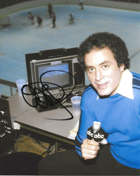 Al Michaels ssigned USA winter Olympics Hockey 8x10 photo proof Miracle on Ice Star