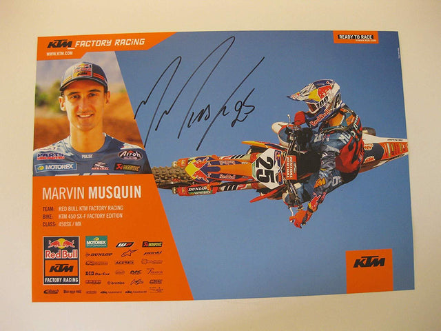Marvin Musquin, supercross, motocross, signed, autographed, 11x16 poster, COA will be included=