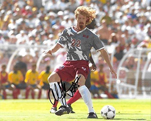 Alexi Lalas, USA National Team, USA Gold, signed, autographed, Soccer 8x10 photo - COA and Proof