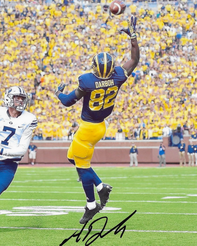 Amara Darboh signed Michigan Wolverines football 8x10 photo COA proof autographed.