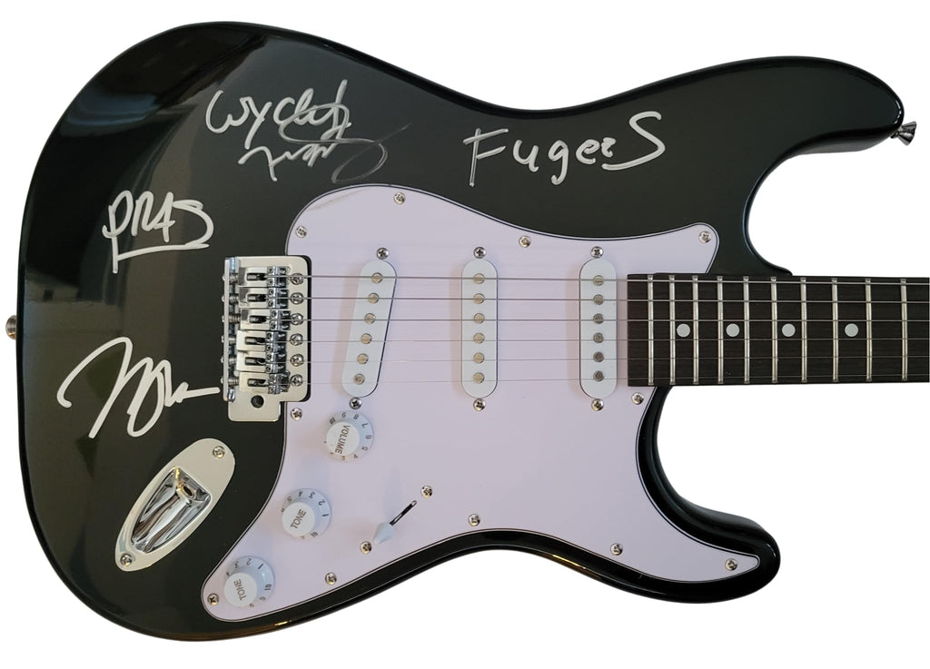 Fugees Signed Guitar Proof COA Autographed Lauryn Hill,Pras Michel,Wyclef Jean