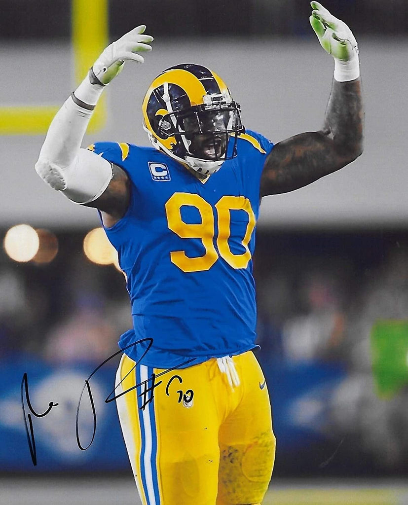 Michael Brocker Los Angeles Rams signed autographed 8x10 Photo COA proof