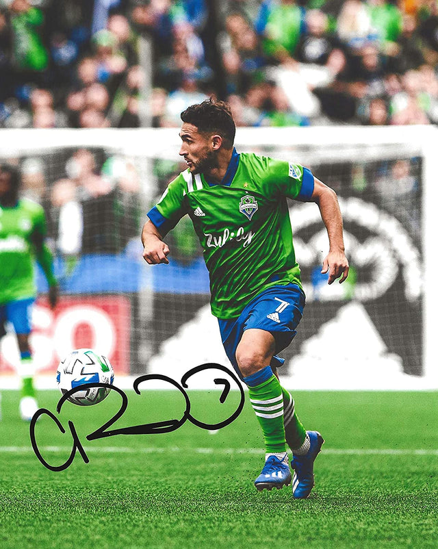 Cristian Roldan signed Seattle Sounders FC 8x10 photo exact proof COA.
