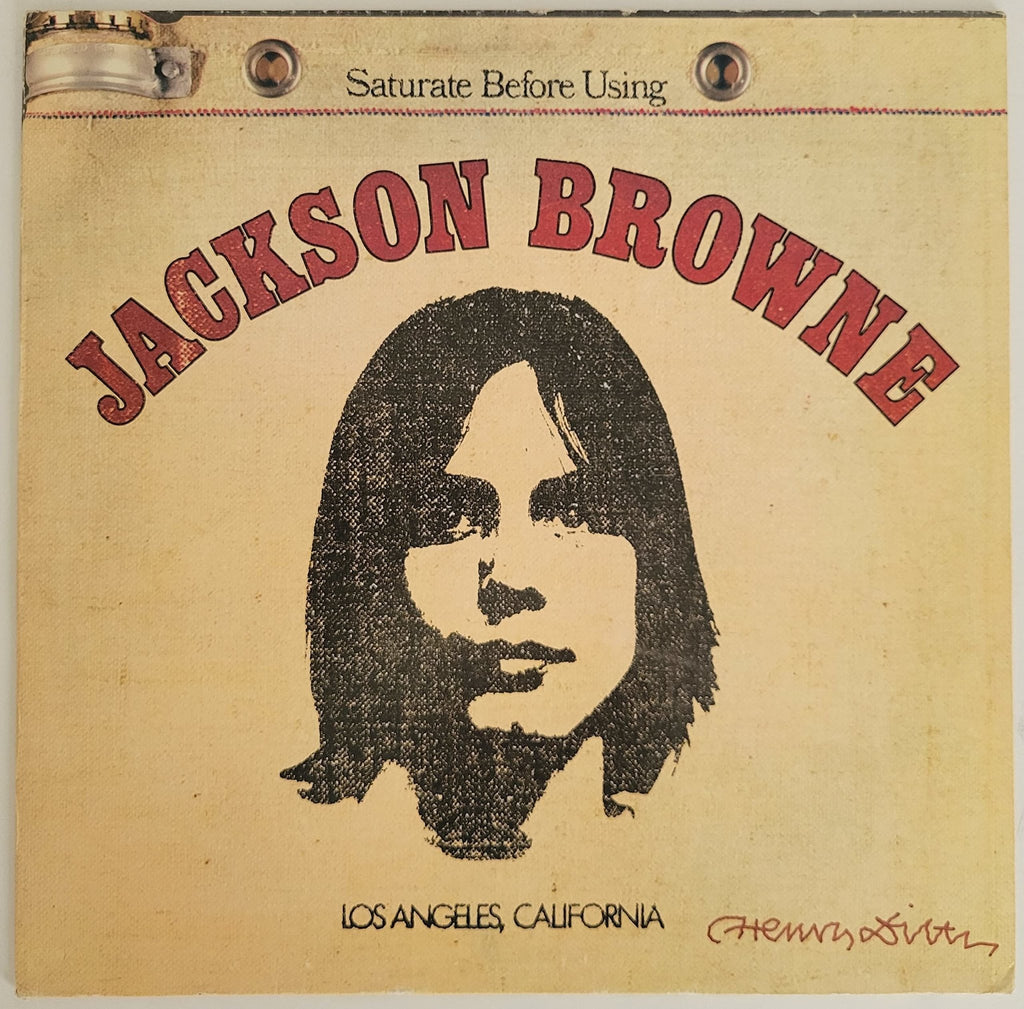 Henry Diltz signed Jackson Browne album vinyl record COA exact proof autographed STAR