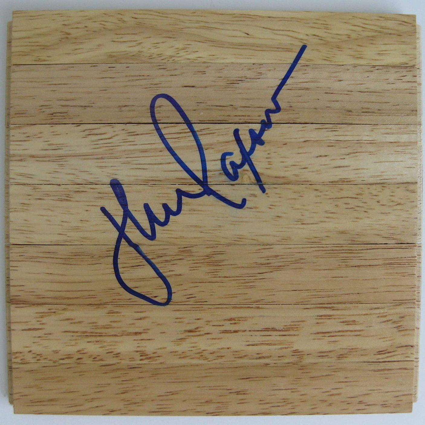 John Paxson Chicago Bulls Notre Dame signed basketball floorboard COA