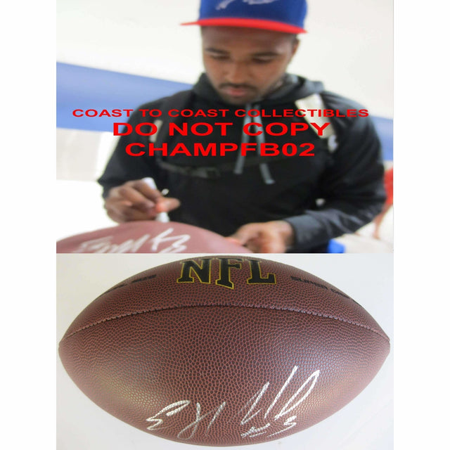 EJ Manuel, Oakland Raiders, Buffalo Bills, Florida State, FSU, Signed, Autographed, NFL Football, A Coa with the Proof Photo of EJ Signing Will Be Included with the Football