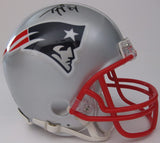 Ty Law signed autographed New England Patriots mini football helmet proof Beckett COA