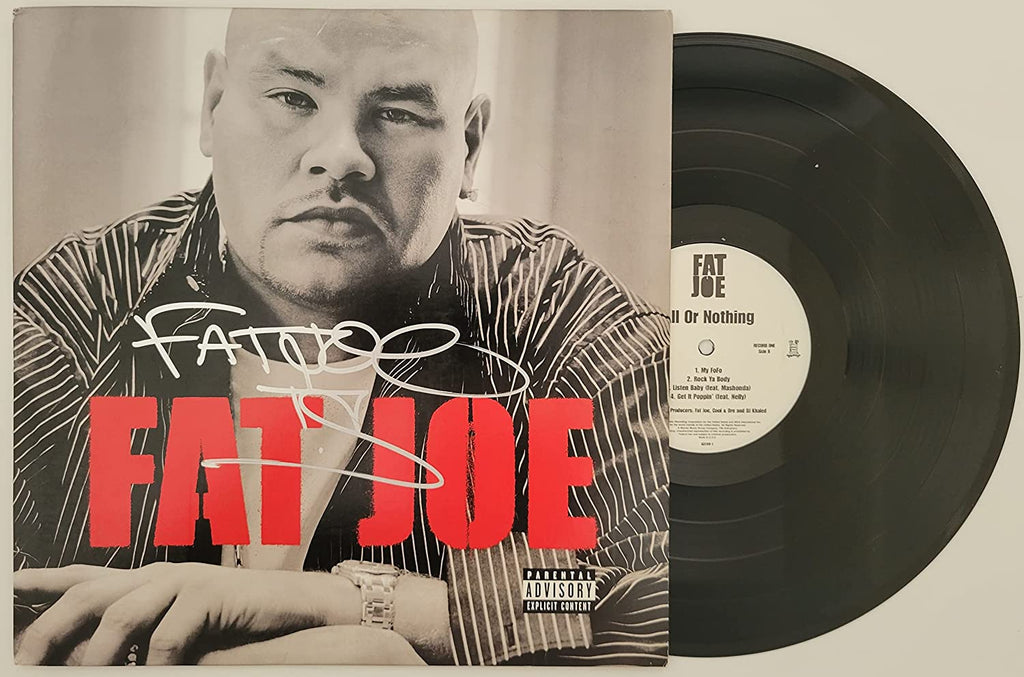 Fat Joe signed autographed All or Nothing album vinyl Record COA exact proof STAR