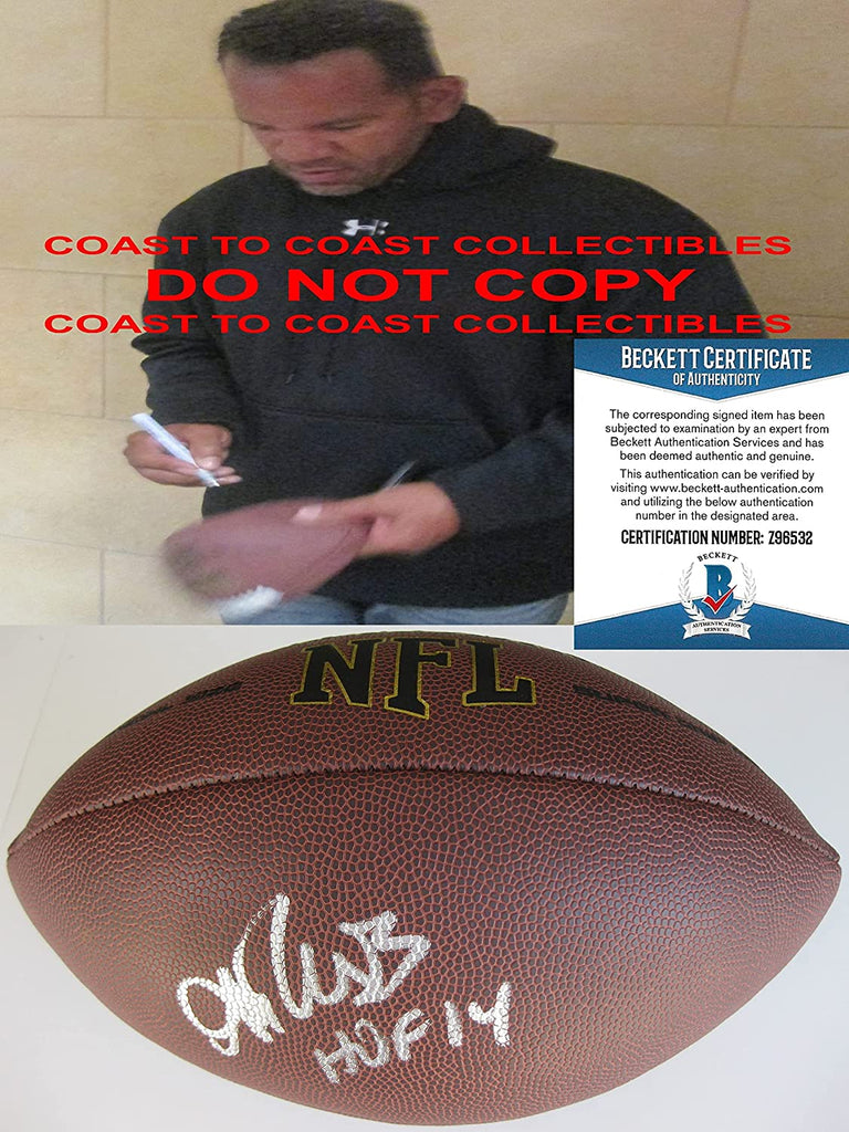 Andre Reed Buffalo Bills Hof autographed NFL football exact proof Beckett COA