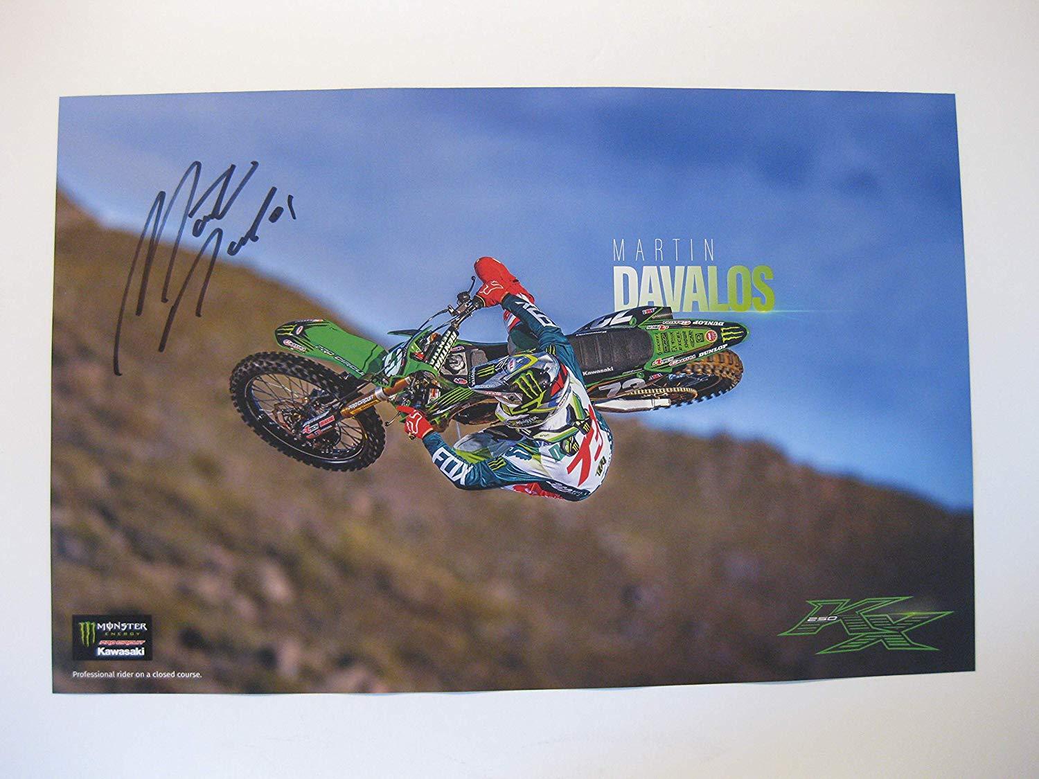 Martin Davalos, supercross, motocross, signed, autographed, 11x17 Poster, COA will be included
