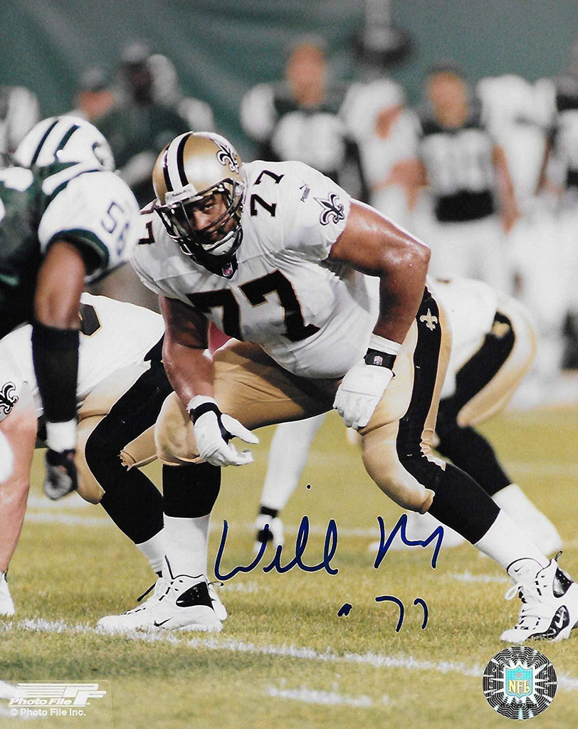 Willie Roaf New Orleans Saints signed autographed, 8x10 Photo, COA with the proof photo included
