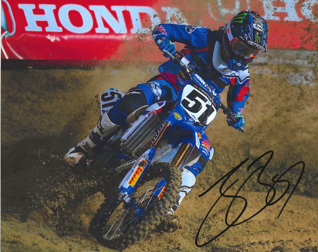 Justin Barcia motocross supercross signed 8x10 photo COA proof autographed.